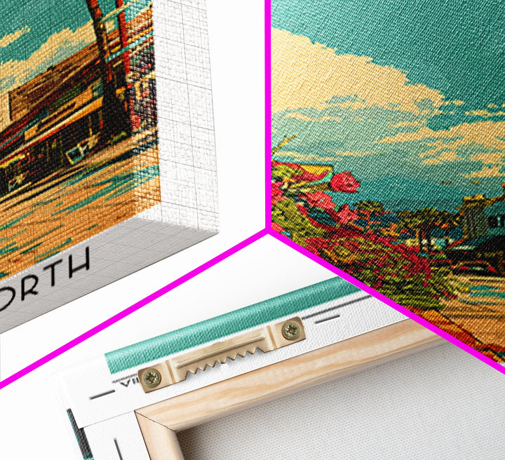 Santa Clarita Travel Poster, Framed Canvas Print, City Travel Poster, Vintage City Poster, Vintage Poster, Wall Art, Wanderlust Gift