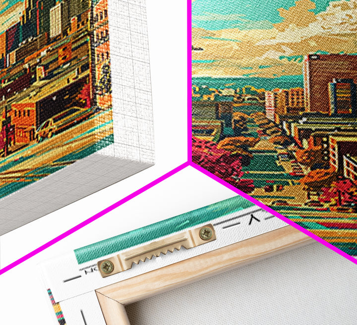 Spokane Valley Washington Travel Poster, Canvas Print, Vintage Travel Print, City Wall Art, Fine Art Print, Wall Art, Vintage Poster