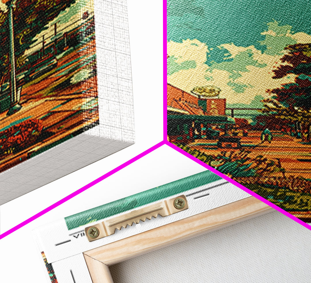Vacaville Travel Poster, Canvas Print, City Art Print, Travel Wall Art, Travel Posters, Art Print, Retro Wall Art, Home Office Decor