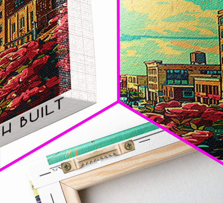 Wichita Falls Travel Poster, Canvas Print, Retro Wall Art, Travel Print, Travel Wall Decor, Art Print, Home Office Decor, Home Decor