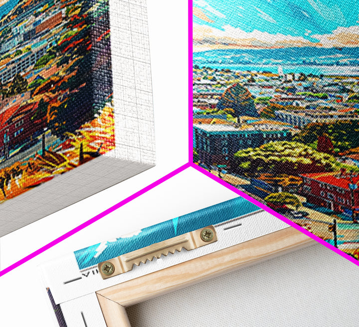 Berkeley Travel Poster, Framed Canvas Print, Vintage Travel Print, City Wall Art, Retro Wall Art, Vintage Travel Art, Vintage Poster