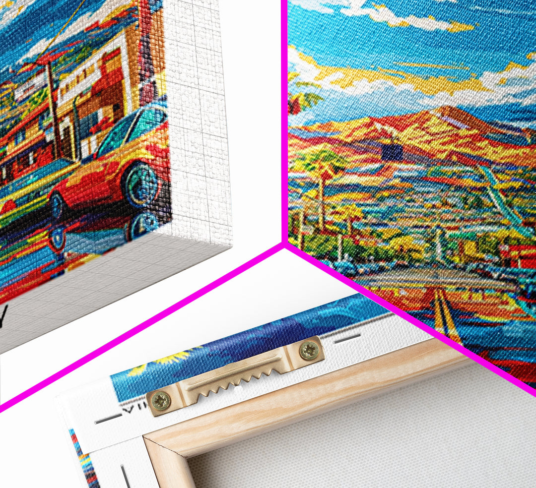 El Cajon Travel Poster, Canvas Print, Retro Travel Poster, City Wall Art, Poster Print, Art Print, Landscape Art, City Travel Poster