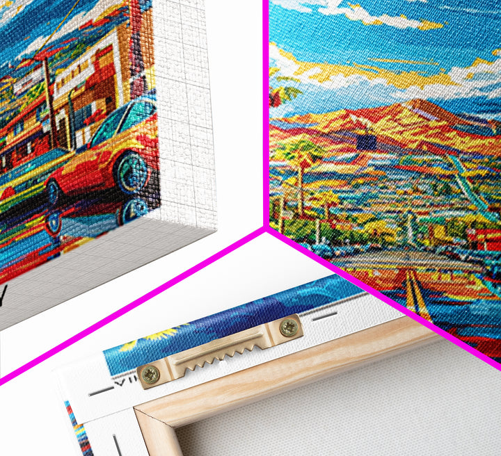 El Cajon Travel Poster, Canvas Print, Retro Travel Poster, City Wall Art, Poster Print, Art Print, Landscape Art, City Travel Poster