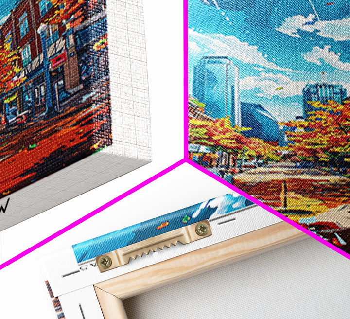 Frisco Travel Poster, Framed Canvas Print, Poster Print, Travel Wall Art, Travel Decor, Art Print, City Art Print, City Illustration