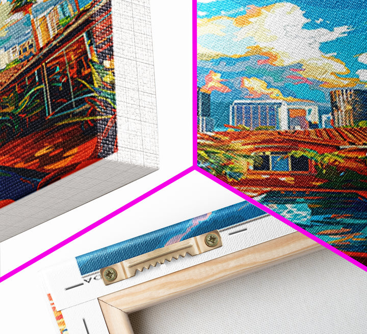 Miami Gardens Travel Poster, Canvas Print, Travel Art Print, Modern Wall Decor, Landscape Art, Wanderlust Gift, Living Room Wall Art