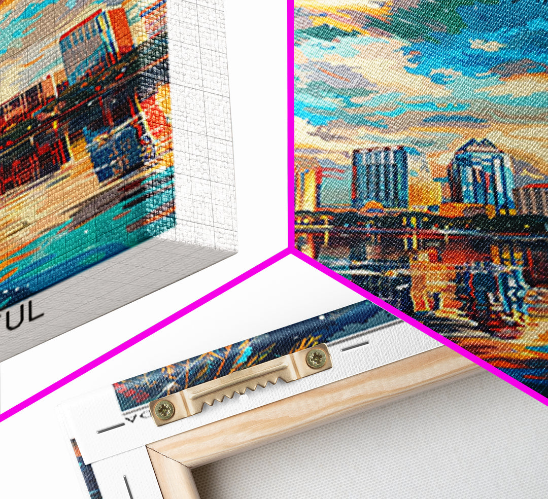 Orlando Travel Poster, Canvas Print, Poster Print, Travel Wall Art, City Illustration, Wall Art, Travel Prints, Living Room Wall Art