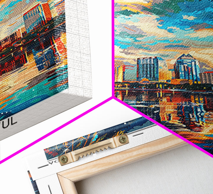 Orlando Travel Poster, Canvas Print, Poster Print, Travel Wall Art, City Illustration, Wall Art, Travel Prints, Living Room Wall Art