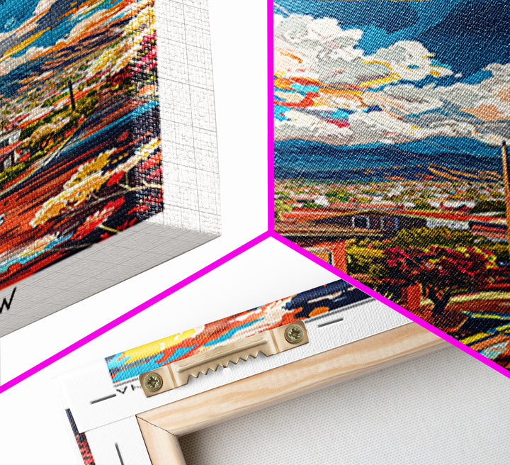 Surprise Travel Poster, Canvas Print, City Travel Poster, Travel Wall Art, City Illustration, Mid Century Wall Art, Gallery Wall Set