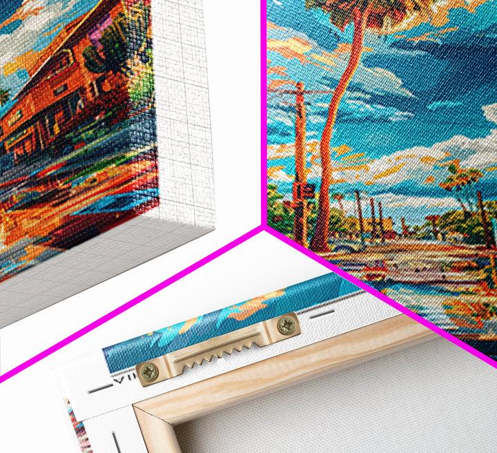 Visalia Travel Poster, Canvas Print, Vintage Travel Print, City Wall Art, Vintage Posters, Wanderlust Gift, City Art Print, Wall Art