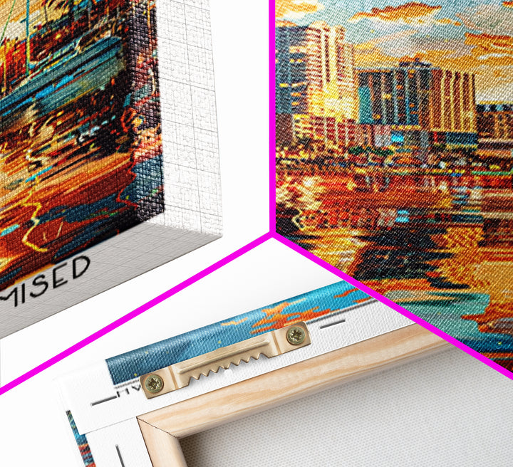 West Palm Beach Travel Poster, Framed Canvas Print, Poster Print, Travel Wall Art, Travel Posters, Minimalist Poster, Fine Art Print