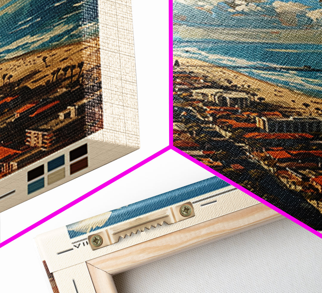 Huntington Beach Travel Poster, Canvas Print, City Art Print, Travel Wall Art, Vintage Poster, Vintage City Poster, Travel Art Print