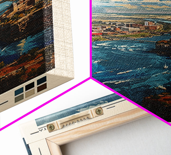 Sioux Falls Travel Poster, Framed Canvas Print, City Travel Poster, Travel Wall Decor, Travel Decor, Wanderlust Gift, Retro Wall Art