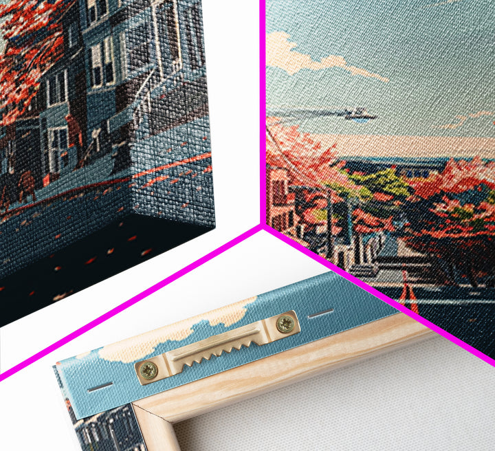Edison Travel Poster, Framed Canvas Print, City Art Print, Travel Wall Art, Art Print, Travel Print, Travel Art Print, City Wall Art