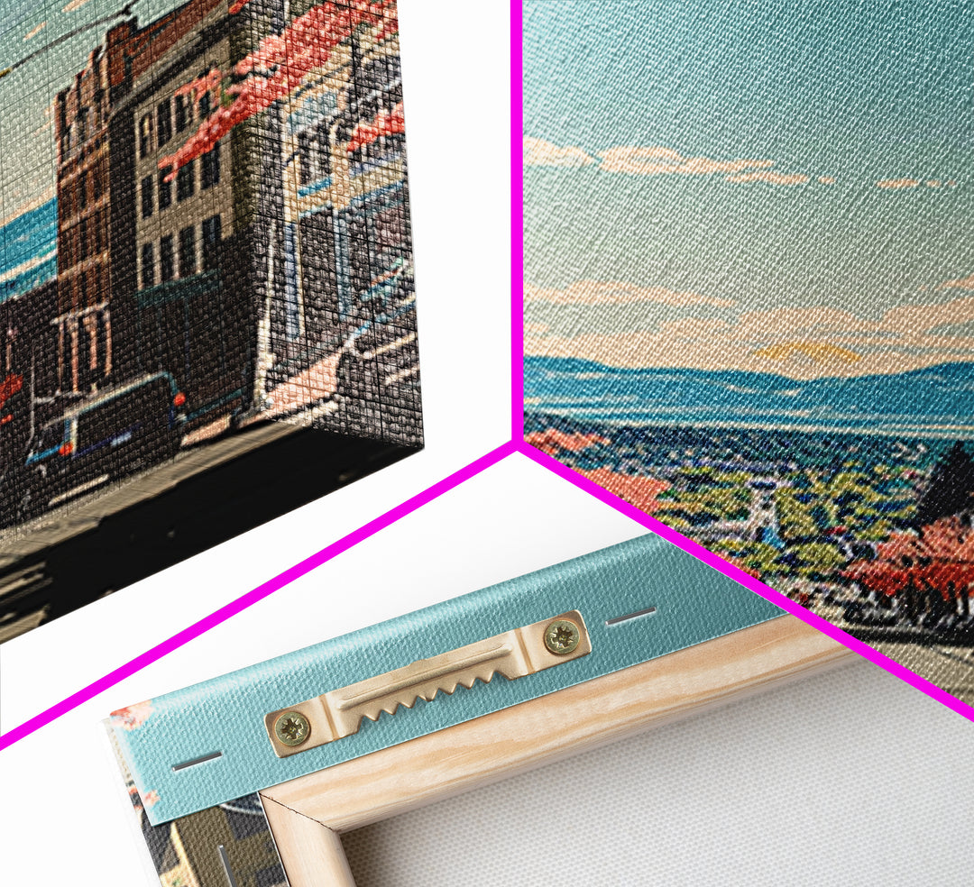 Fort Collins Travel Poster, Canvas Print, City Travel Poster, Travel Wall Art, Fine Art Print, Travel Wall Decor, Retro Travel Print
