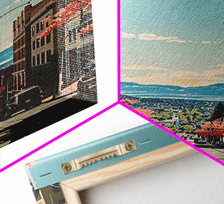 Fort Collins Travel Poster, Canvas Print, City Travel Poster, Travel Wall Art, Fine Art Print, Travel Wall Decor, Retro Travel Print