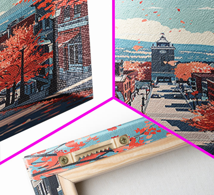 Manchester Travel Poster, Framed Canvas Print, Vintage Travel Print, City Wall Art, Retro Wall Art, City Travel Poster, Travel Print
