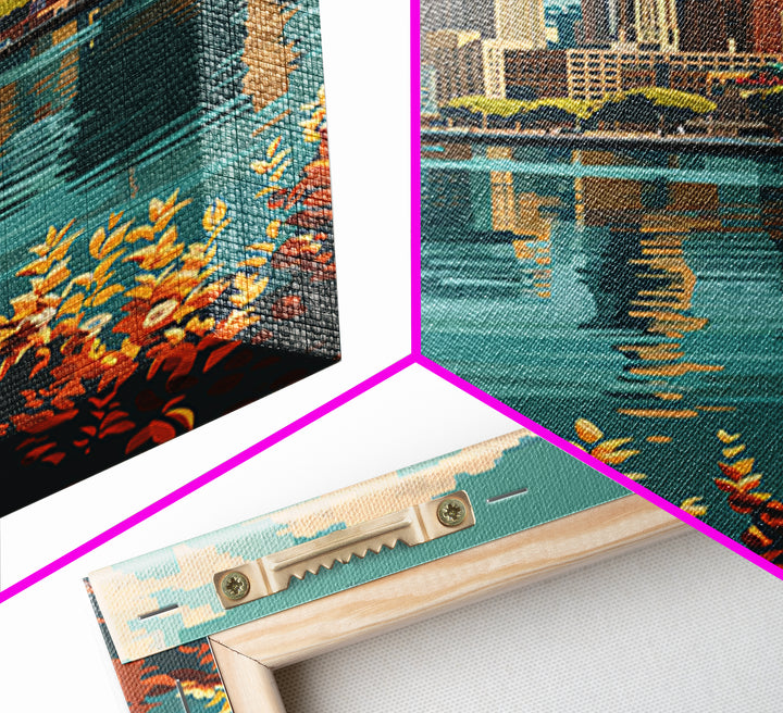 Oakland Travel Poster, Canvas Print, City Travel Poster, Travel Wall Decor, Living Room Wall Art, Gallery Wall Set, Travel Art Print