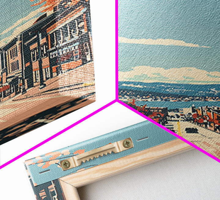 Springfield Massachusetts Travel Poster, Canvas Print, City Travel Poster, Travel Wall Decor, Retro Travel Poster, Colorful Wall Art