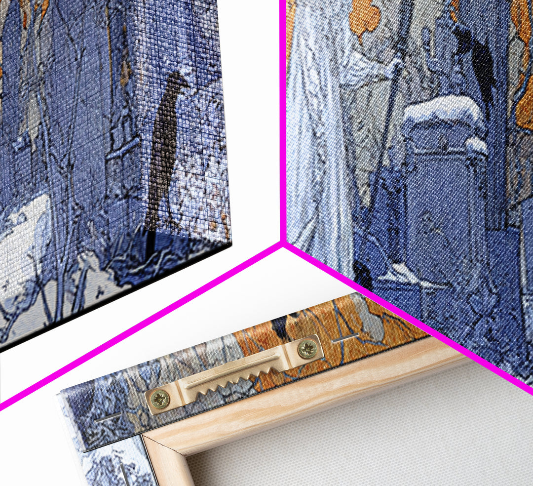 The Graveyard Ghost, Symbolist Death Art, Extra Wide Wall Art, Dark Fantasy Wall Art, Canvas Print, Halloween Wall Art