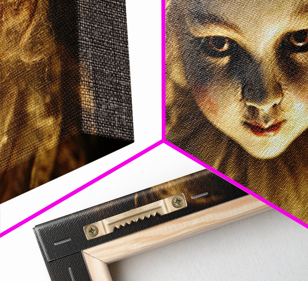 The Haunted Porcelain Doll, Visionary Gothic Art, Wide Panoramic Art, Dark Halloween Decor, Canvas Print, Halloween Wall Art