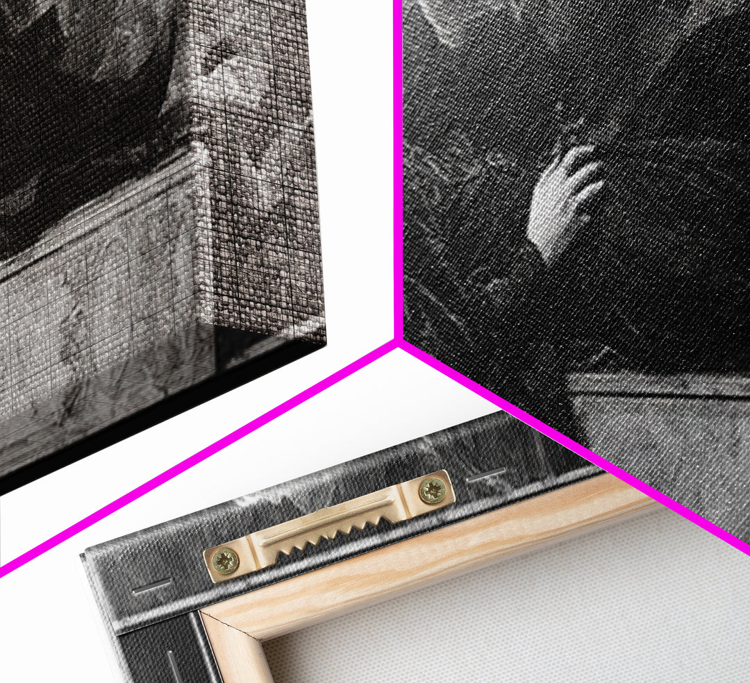 The Coffin Sleeper, Dark Symbolist Art, Extra Wide Wall Art, Gothic Horror Wall Art, Canvas Print, Halloween Wall Art