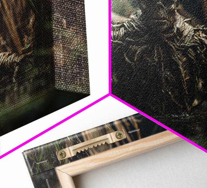 The Bog Mummy, Baroque Witchcraft Art, Landscape Wall Art, Dark Fantasy Wall Art, Canvas Print, Halloween Wall Art, Halloween Decor