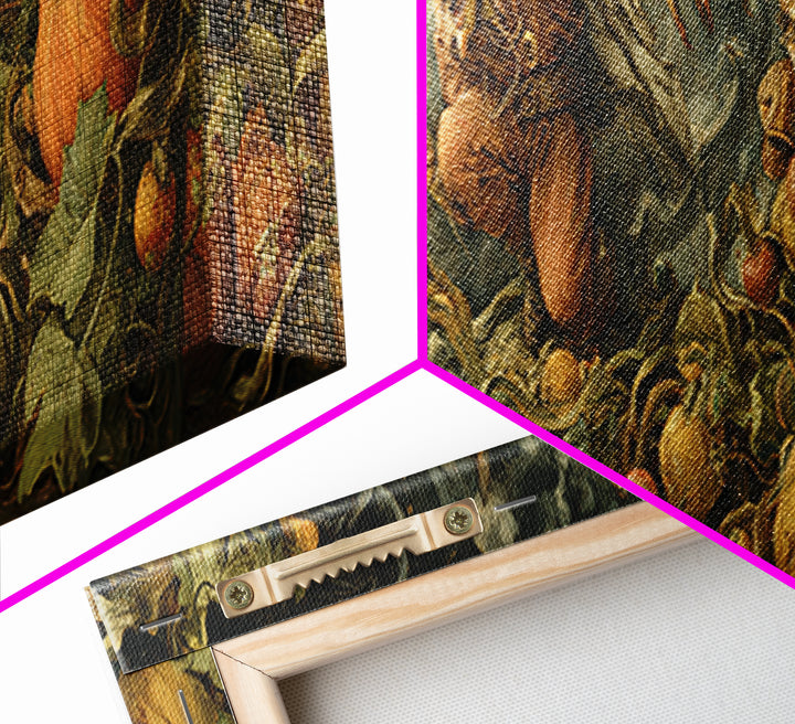The Pumpkin Patch Goblin, Dark Renaissance Art, Extra Wide Wall Art, Gothic Horror Wall Art, Canvas Print, Halloween Wall Art