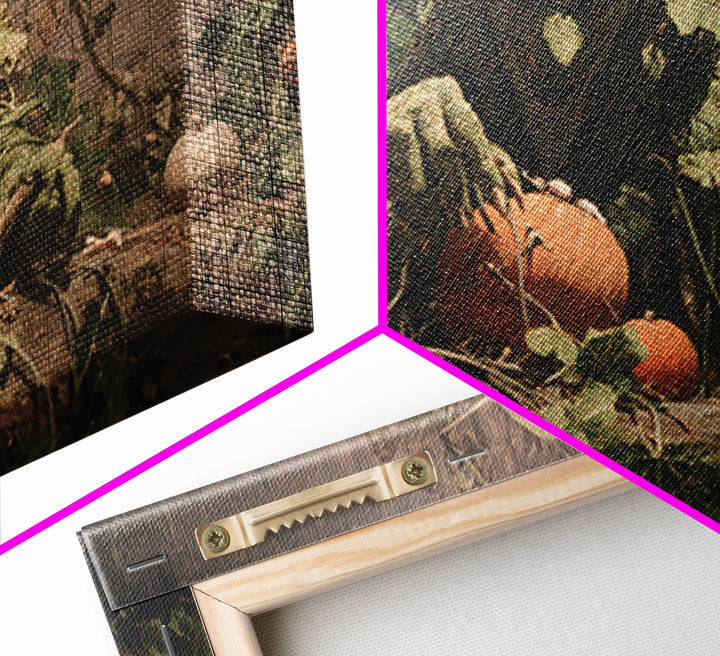 The Pumpkin Patch Goblin, Symbolist Gothic Landscape, Landscape Wall Art, Gothic Horror Wall Art, Canvas Print, Halloween Wall Art