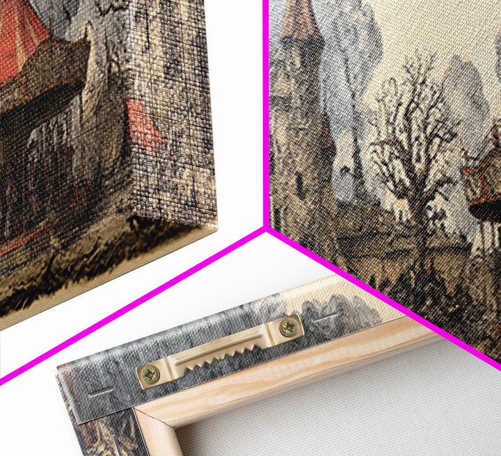 The Abandoned Carnival, Victorian Macabre Art, Extra Wide Wall Art, Dark Fantasy Wall Art, Canvas Print, Halloween Wall Art