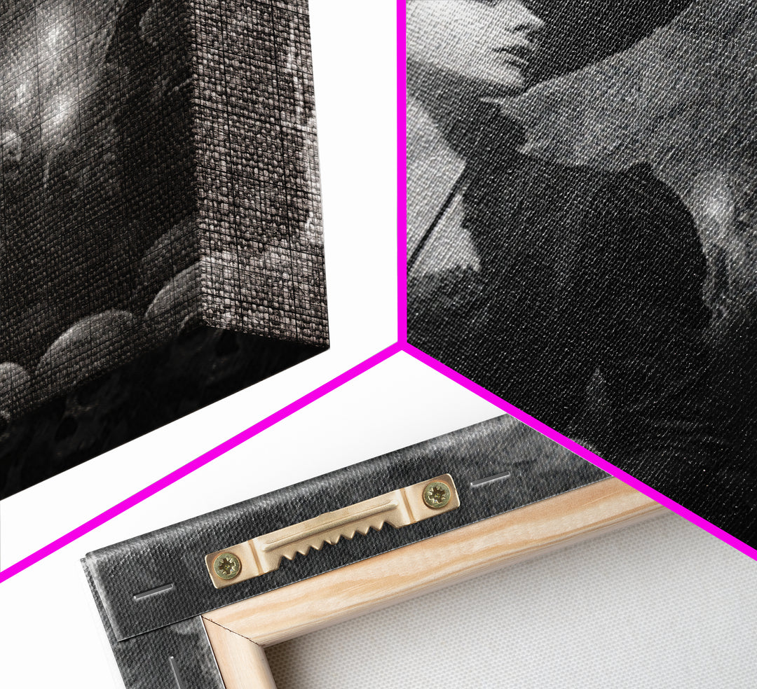The Endless Catacombs, Decadent Gothic Art, Square Wall Art, Dark Halloween Decor, Framed Canvas Print, Halloween Wall Art