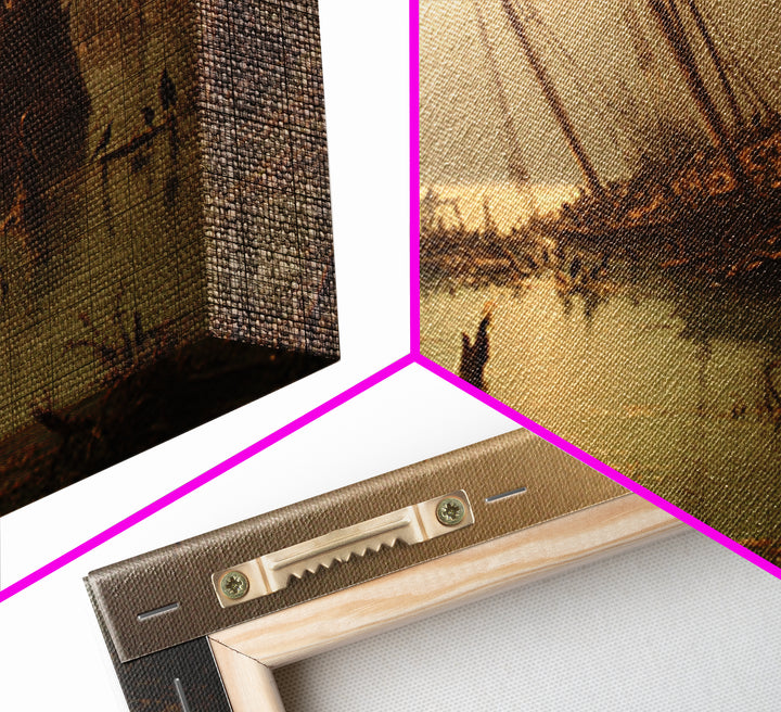 The Shipwreck Cove, Symbolist Gothic Landscape, Landscape Wall Art, Macabre Wall Art, Framed Canvas Print, Halloween Wall Art