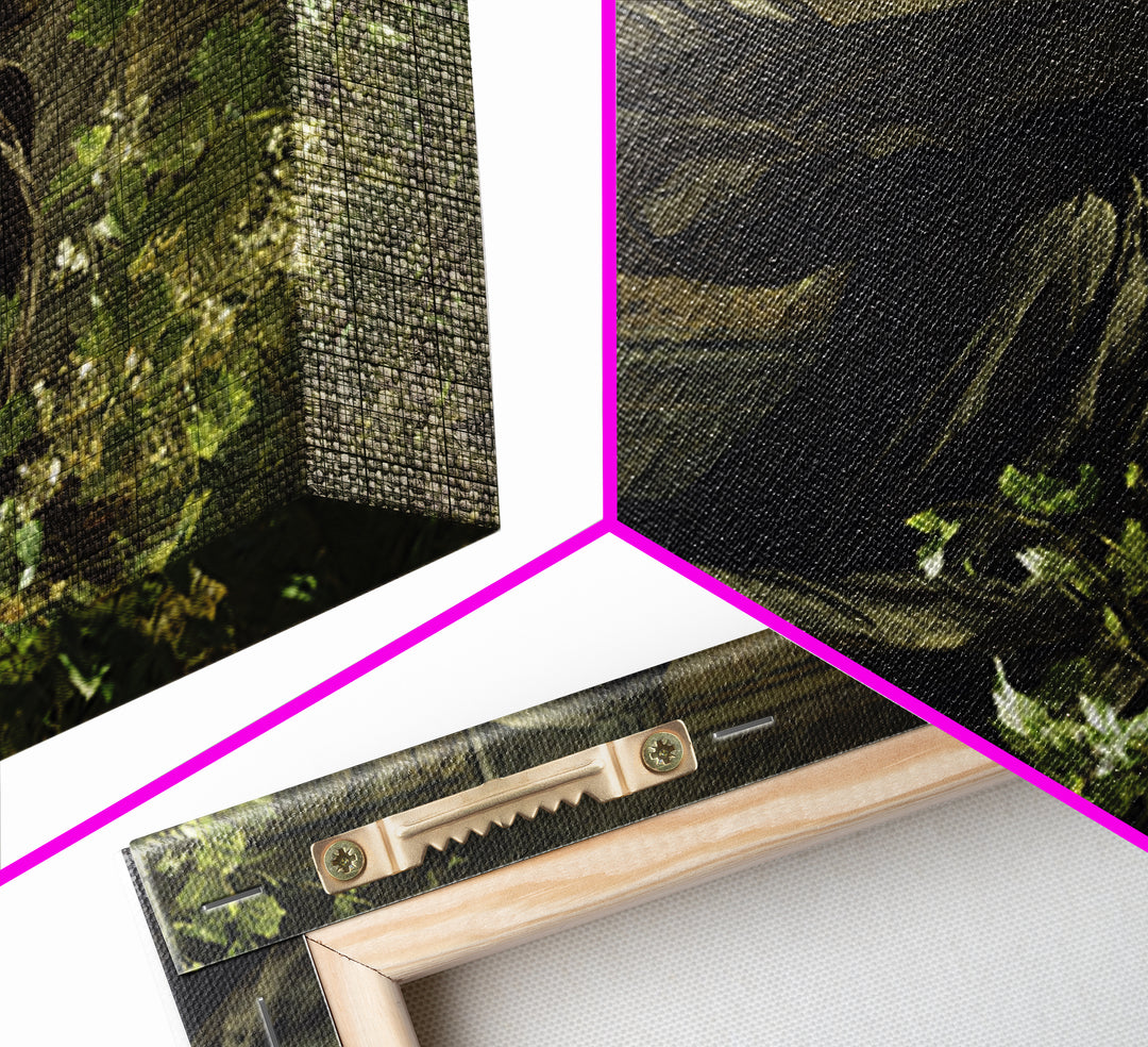 The Cemetery Greenhouse, Symbolist Gothic Landscape, Landscape Wall Art, Dark Fantasy Wall Art, Framed Canvas Print, Halloween Wall Art