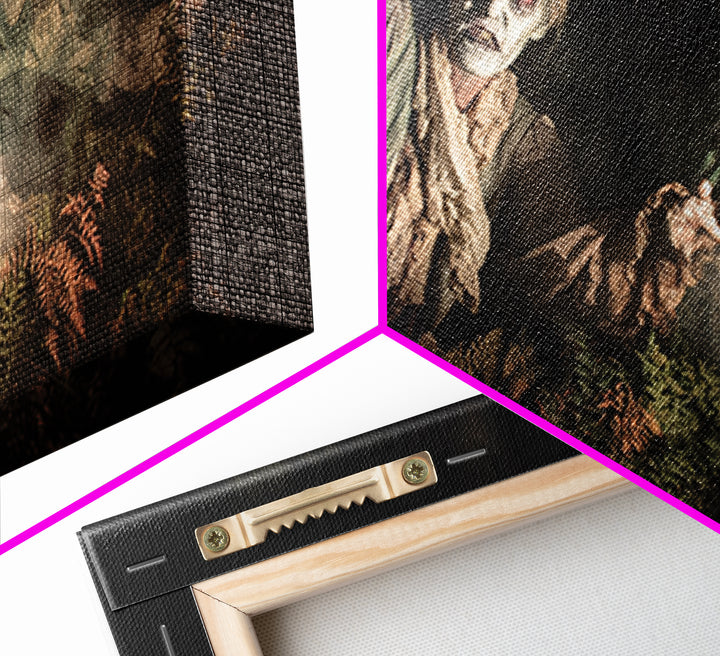 The Haunted Hayride, Gothic Nightmare Art, Wide Panoramic Art, Gothic Horror Wall Art, Canvas Print, Halloween Wall Art