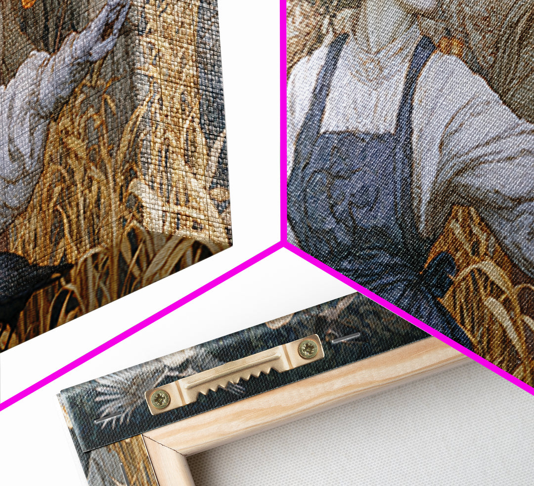The Scarecrow Uprising, Symbolist Death Art, Wide Panoramic Art, Macabre Wall Art, Framed Canvas Print, Halloween Wall Art