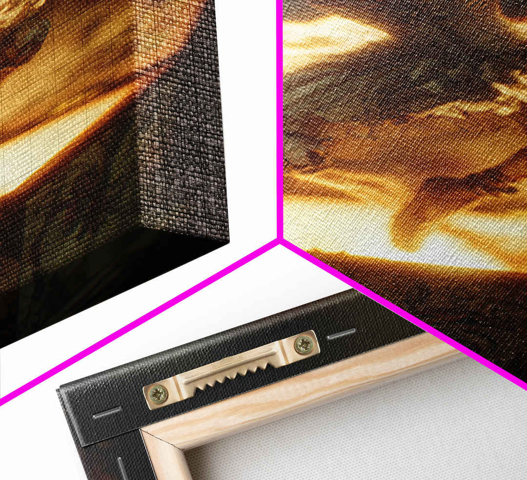 The Haunted Music Box, Dark Renaissance Art, Vertical Wall Art, Dark Fantasy Wall Art, Framed Canvas Print, Halloween Wall Art