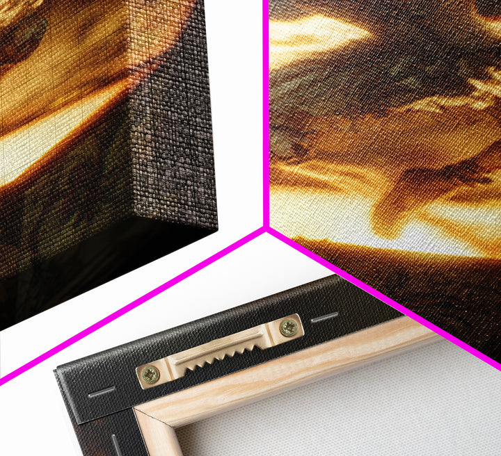 The Haunted Music Box, Dark Renaissance Art, Vertical Wall Art, Dark Fantasy Wall Art, Framed Canvas Print, Halloween Wall Art