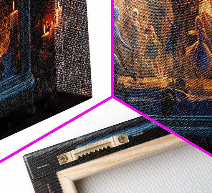 The Haunted Music Box, Visionary Gothic Art, Extra Wide Wall Art, Gothic Horror Wall Art, Canvas Print, Halloween Wall Art