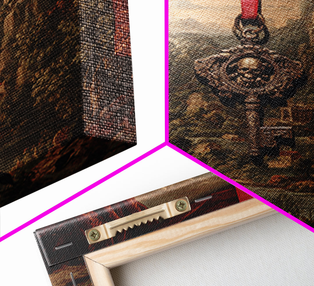 The Coffin Key, Baroque Witchcraft Art, Square Wall Art, Dark Fantasy Wall Art, Canvas Print, Halloween Wall Art, Horror Wall Art