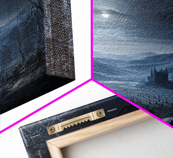 The Antique Spirit Board, Romantic Gothic Landscape, Landscape Wall Art, Dark Fantasy Wall Art, Framed Canvas Print