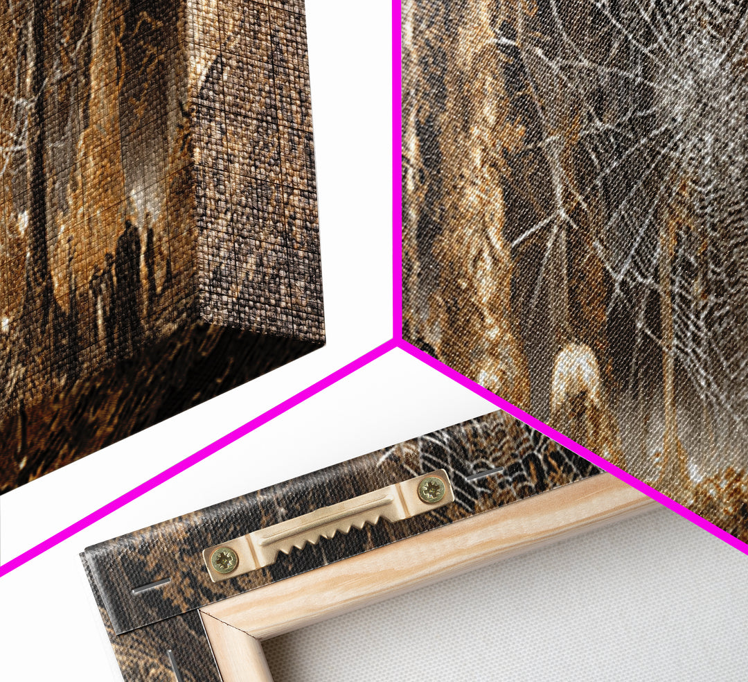 The Spiderweb Crown, Apocalyptic Romantic Art, Extra Wide Wall Art, Dark Halloween Decor, Canvas Print, Halloween Wall Art, Horror Wall Art