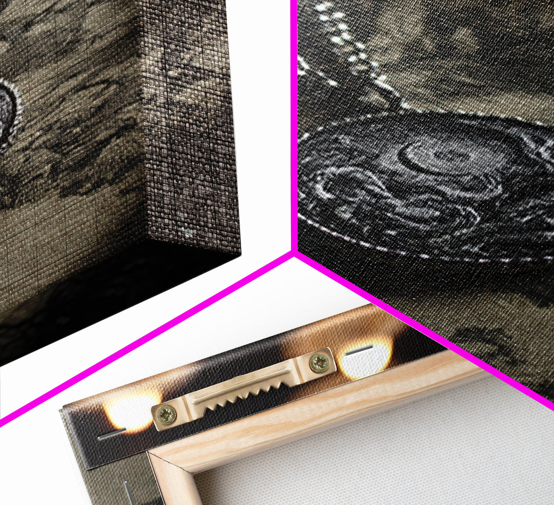 The Moonstone Amulet, Victorian Macabre Art, Vertical Wall Art, Gothic Horror Wall Art, Canvas Print, Halloween Wall Art