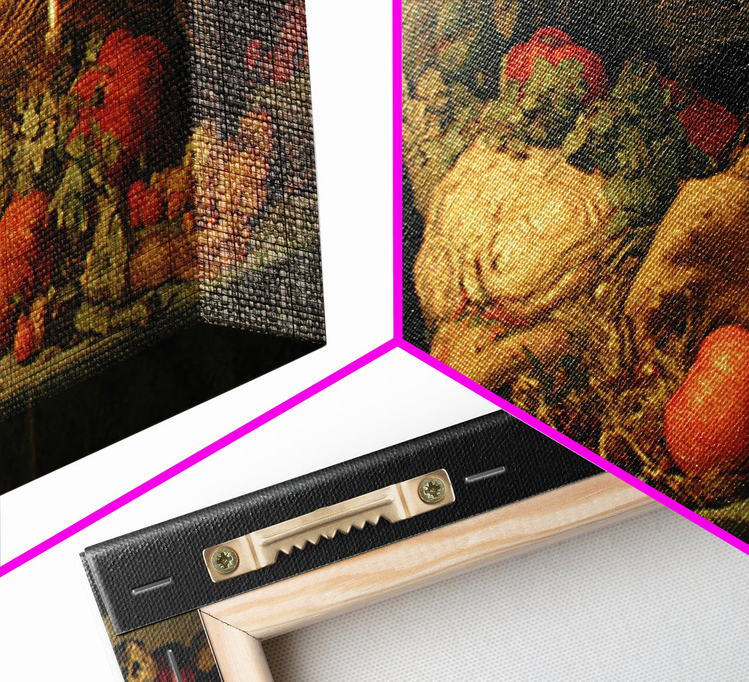 Occult Harvest Festival, Dark Renaissance Art, Wide Panoramic Art, Gothic Horror Wall Art, Framed Canvas Print, Dark Fantasy Art