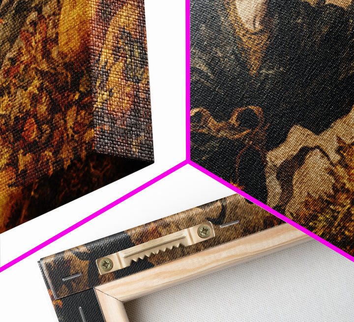 Occult Harvest Festival, Dark Symbolist Art, Wide Panoramic Art, Gothic Horror Wall Art, Canvas Print, Halloween Wall Art