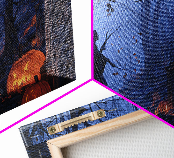 Enchanted Woodland Halloween, Romantic Gothic Landscape, Landscape Wall Art, Gothic Horror Wall Art, Framed Canvas Print