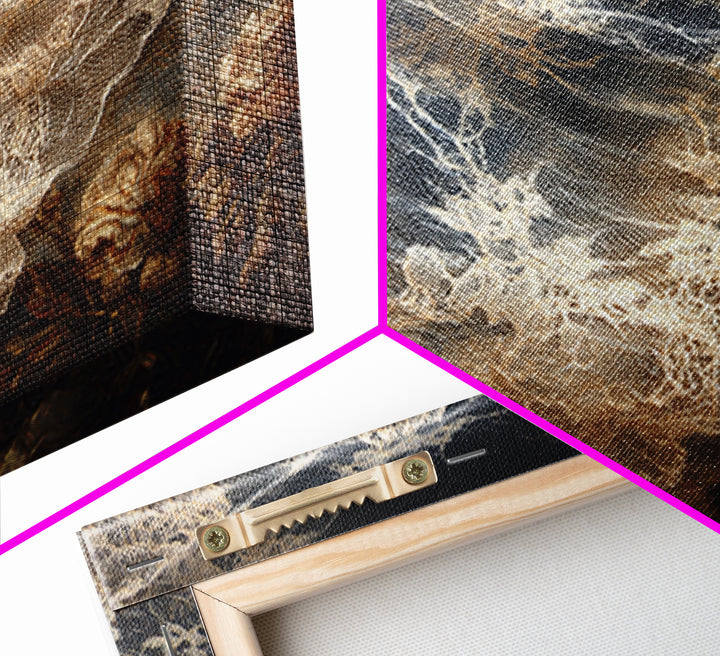 Black Lace And Cobwebs, Dark Romantic Horror Art, Landscape Wall Art, Macabre Wall Art, Canvas Print, Halloween Wall Art
