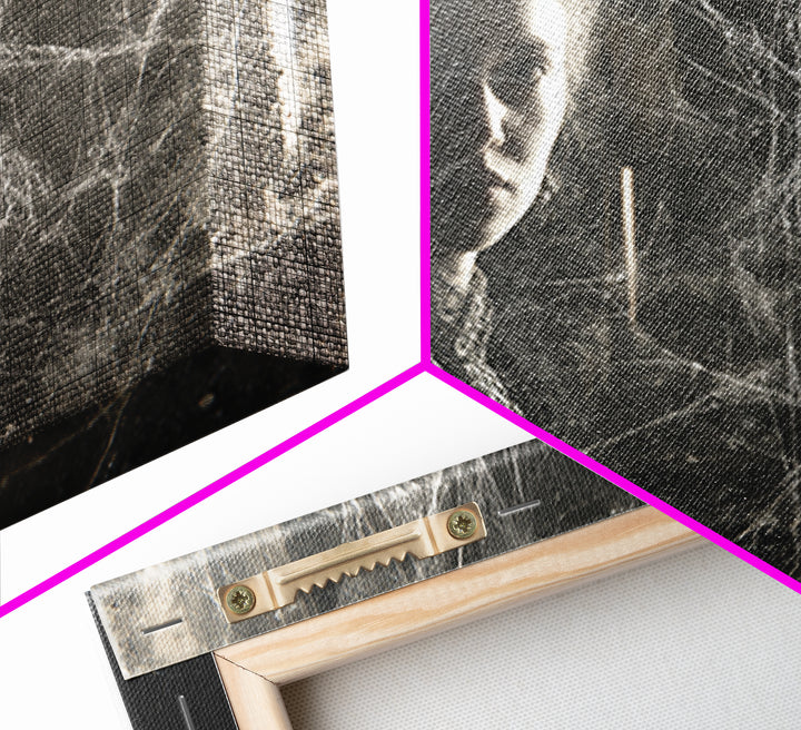 Black Lace And Cobwebs, Expressionist Gothic Art, Landscape Wall Art, Dark Halloween Decor, Framed Canvas Print, Halloween Wall Art