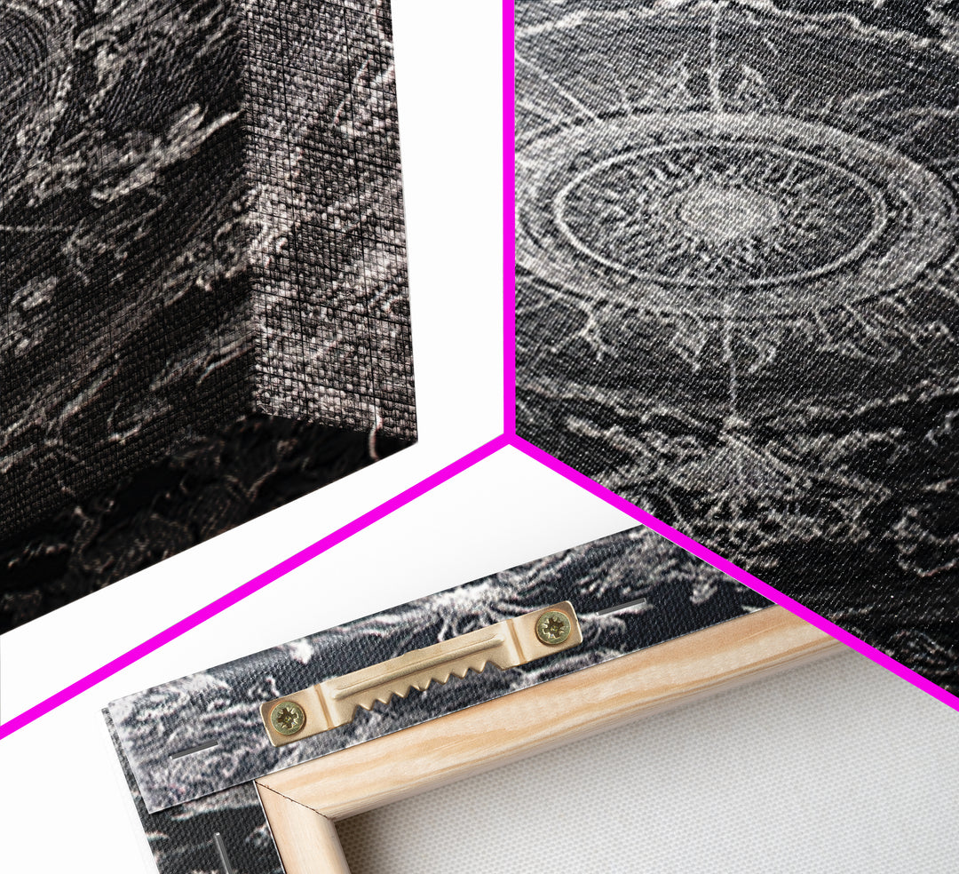 Black Lace And Cobwebs, Victorian Macabre Art, Vertical Wall Art, Gothic Horror Wall Art, Framed Canvas Print, Halloween Wall Art