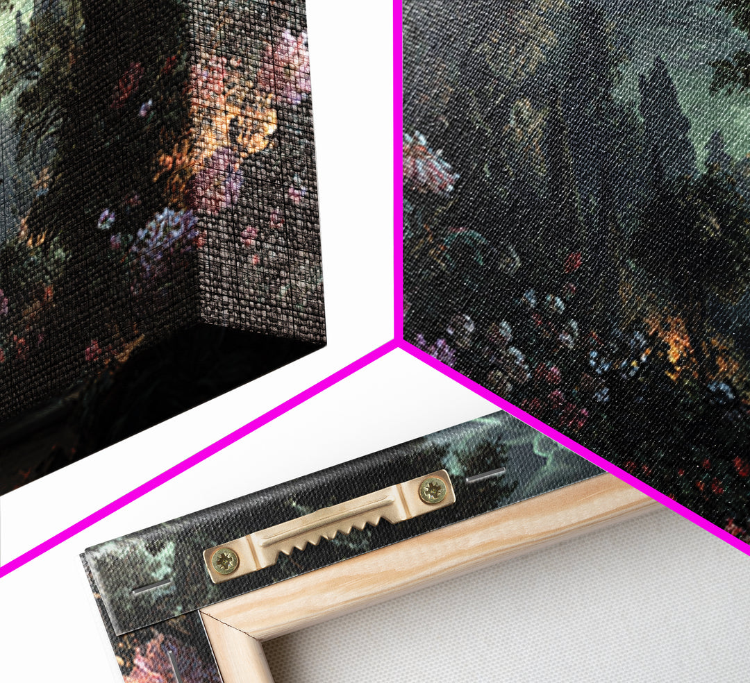 The Poison Garden, Baroque Witchcraft Art, Landscape Wall Art, Macabre Wall Art, Canvas Print, Halloween Wall Art, Statement Wall Art