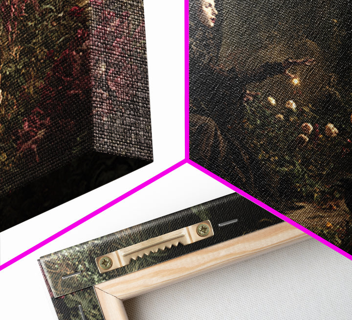 The Poison Garden, Symbolist Gothic Landscape, Landscape Wall Art, Gothic Horror Wall Art, Framed Canvas Print, Halloween Wall Art