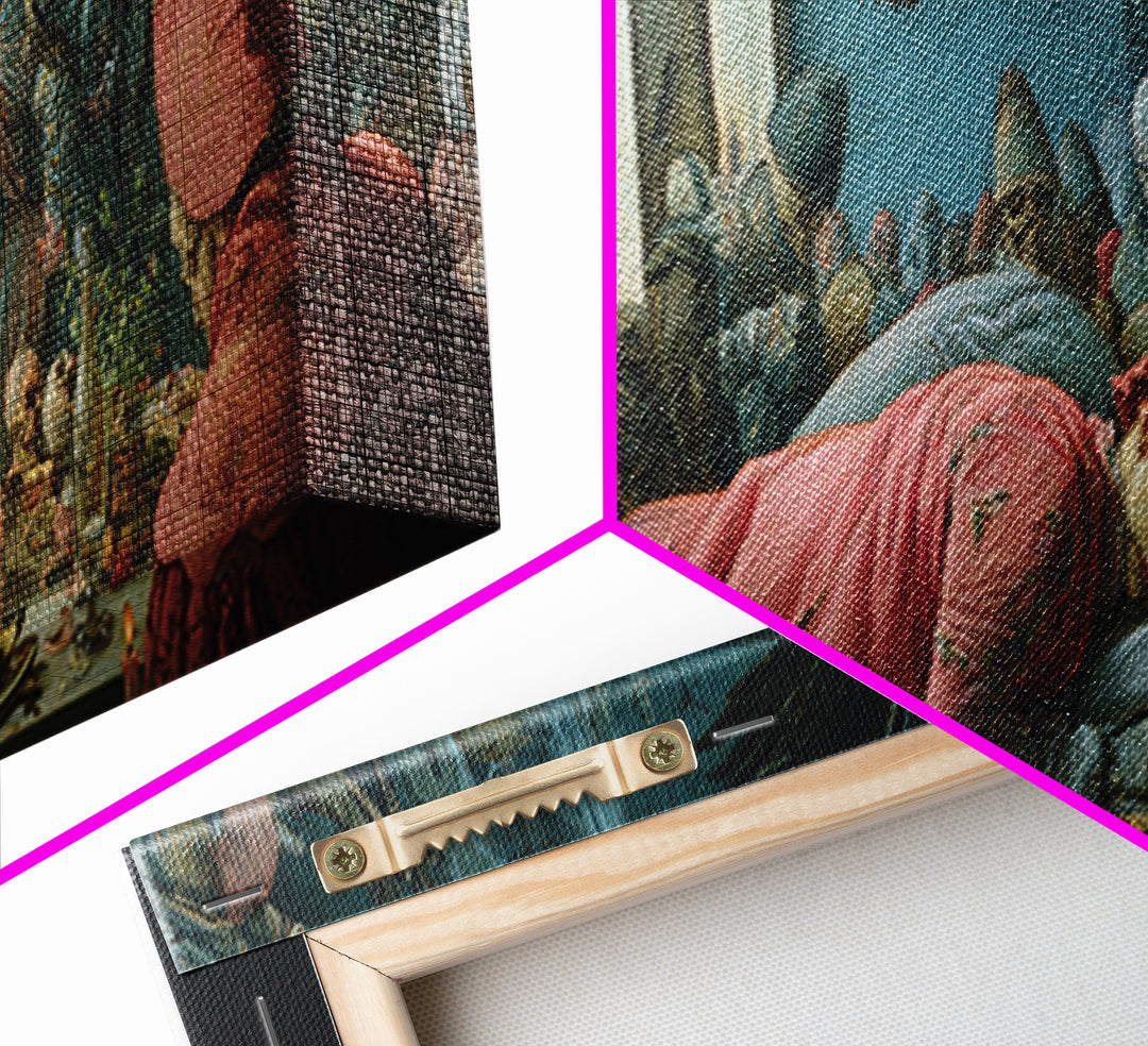The Dream Eater, Danse Macabre Art, Extra Wide Wall Art, Dark Halloween Decor, Canvas Print, Halloween Wall Art